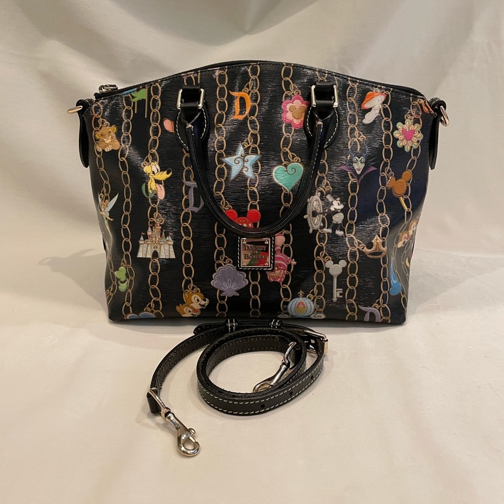 Dooney & Bourke Disney Charms Black Satchel - Picture 16 of 16